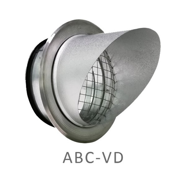 ABC-VD Aluzink 125mm med fläns