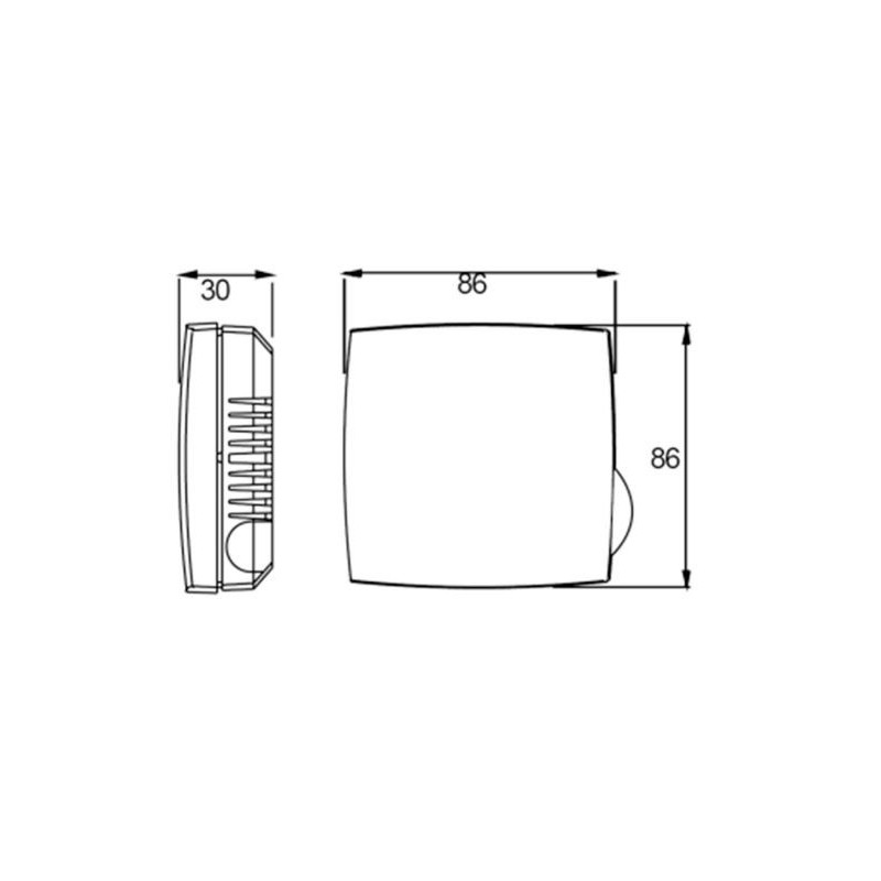 TG-R5/PT1000 Rumsgivare 0-50°