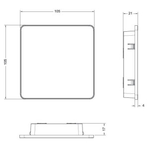 SAVE Touch display Svart