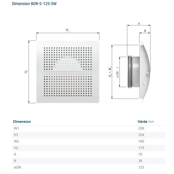 BOR-S-125-SW