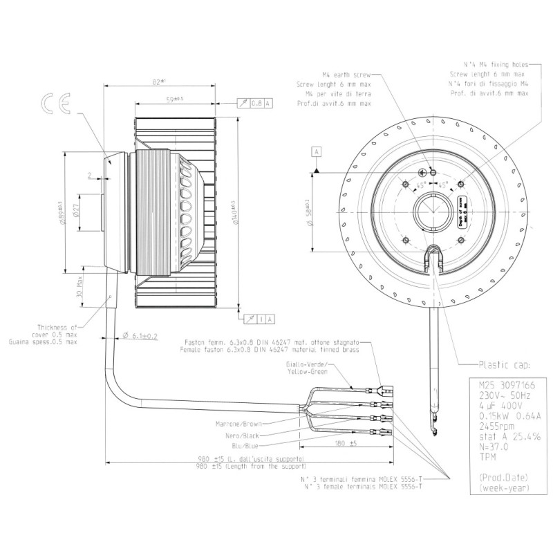 Östberg Fläktmotor M25 3097166