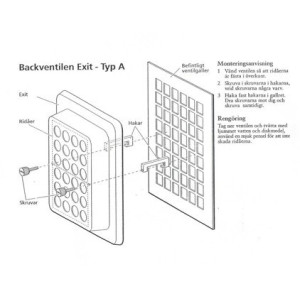 Backventil för självdragsventilation