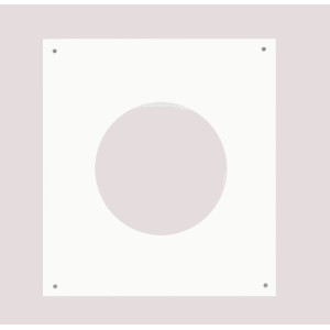 Täckplåt 260x220 125mm Vit