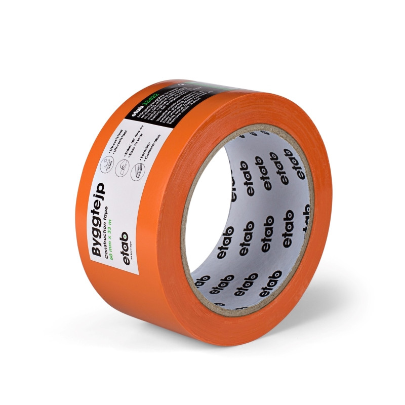 PVC Tejp Orange 50mm L33m