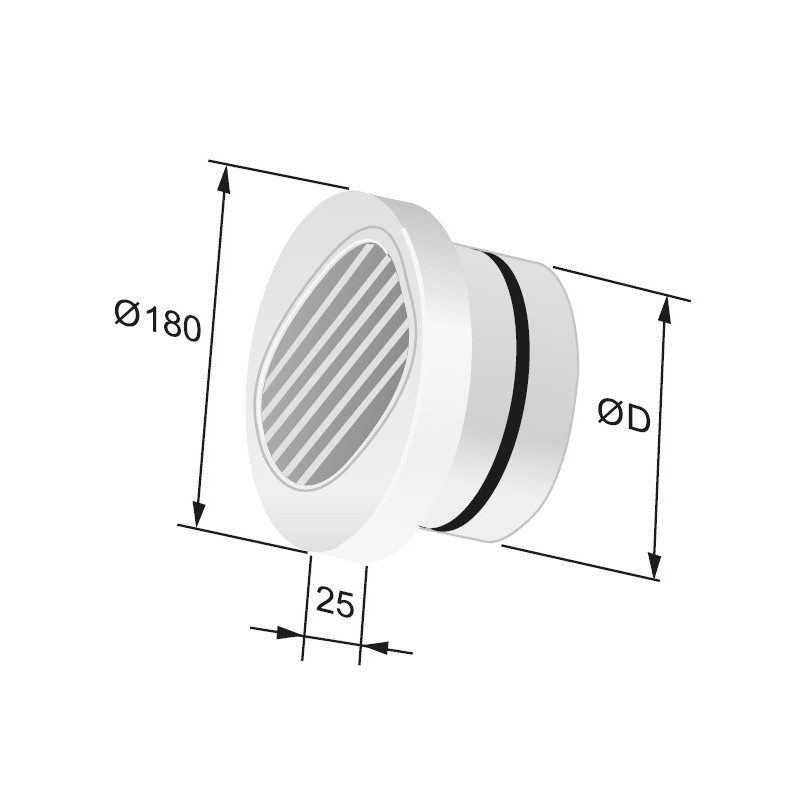 Fläkt Woods Tilluftsventil EIVa 125mm