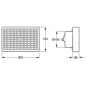 Tilluftsventil OPTR 100mm