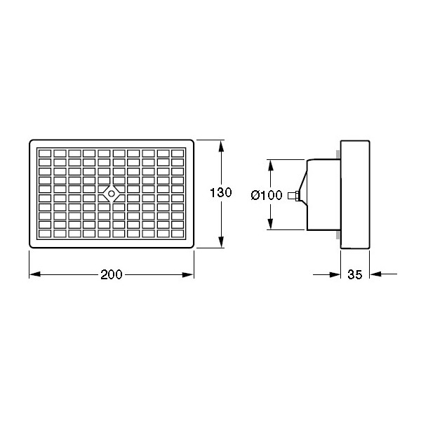 Tilluftsventil OPTR 100mm