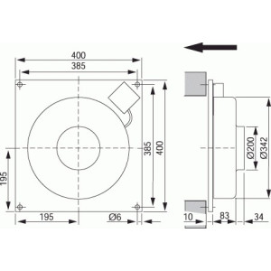 Östberg Väggfläkt KV 200 B