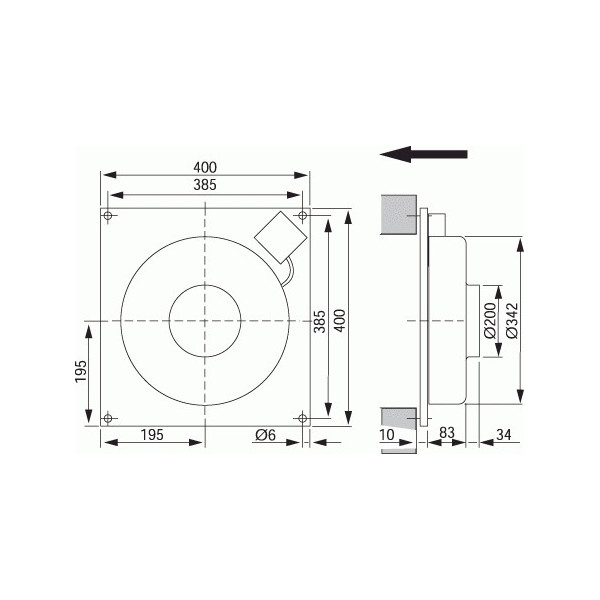 Östberg Väggfläkt KV 200 B