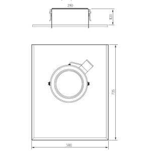 TGÖ Takgenomföring Plan Galv 200mm