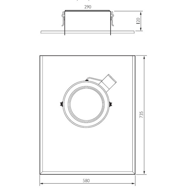 TGÖ Takgenomföring Plan Galv 200mm