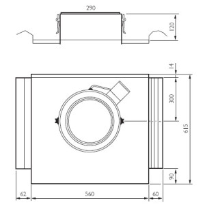 TGÖ Takgenomföring Profil Galv 200mm