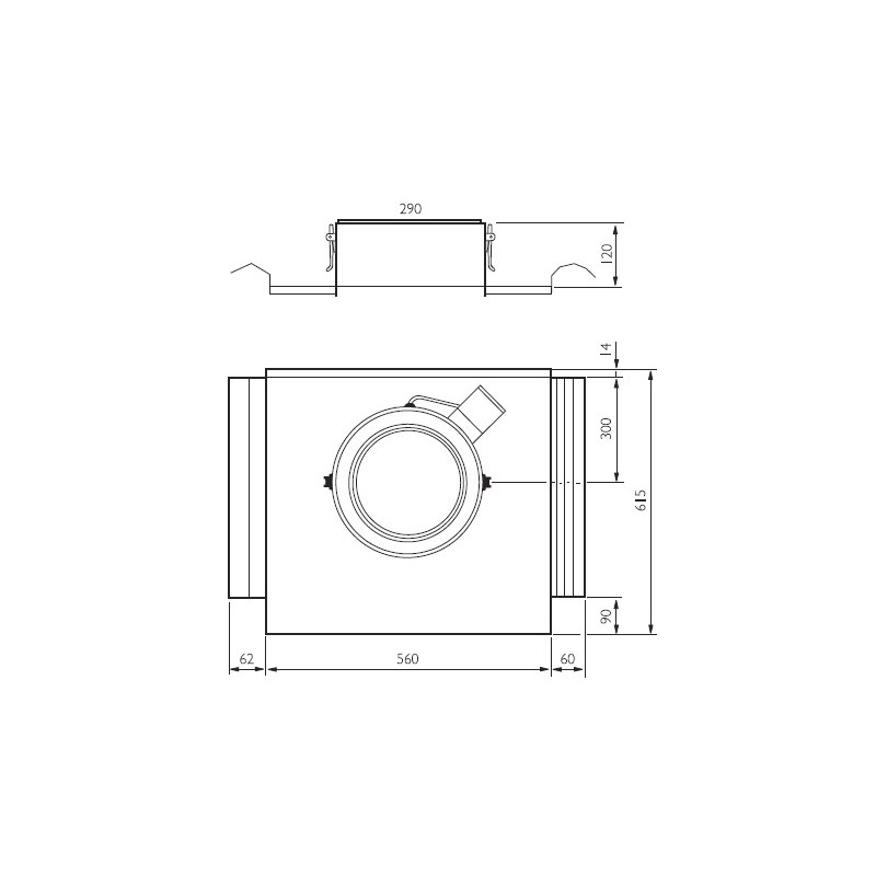 TGÖ Takgenomföring Profil Galv 200mm