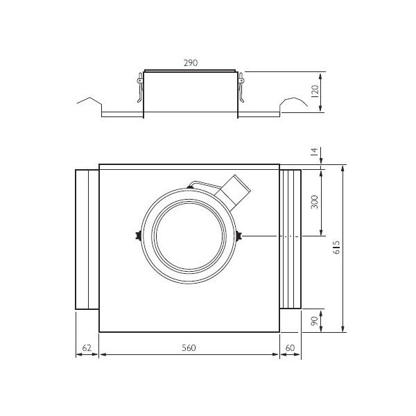 TGÖ Takgenomföring Profil Galv 200mm