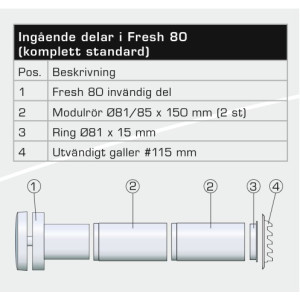 Fresh 80 Friskluftsventil