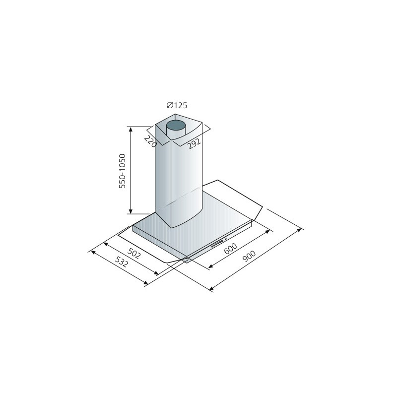 Swegon CASA Intelle Rostfri 90cm