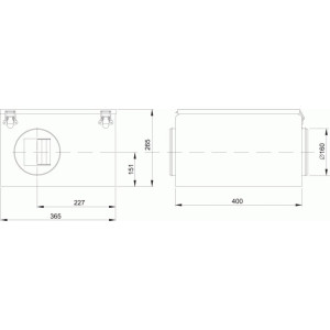 Östberg Kanalfläkt IRE 160 D1 -139l/s