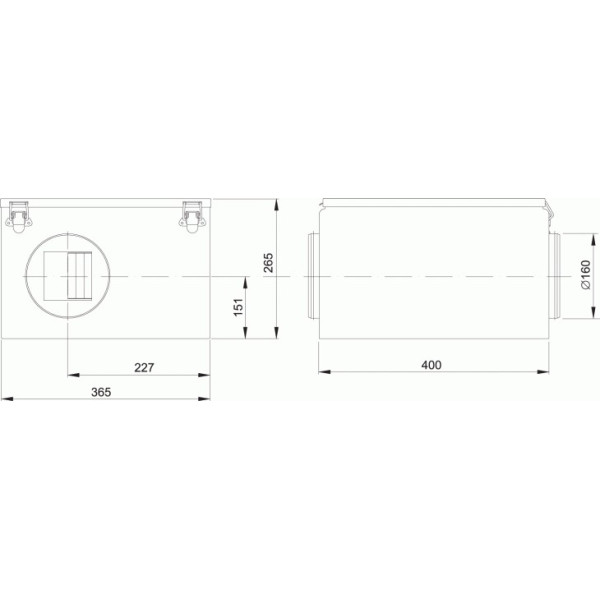 Östberg Kanalfläkt IRE 160 D1 -139l/s