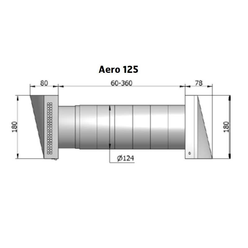 Flexit AERO 125mm Friskluftventil