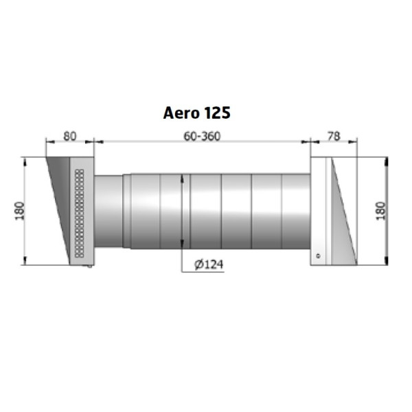 Flexit AERO 125mm Friskluftventil