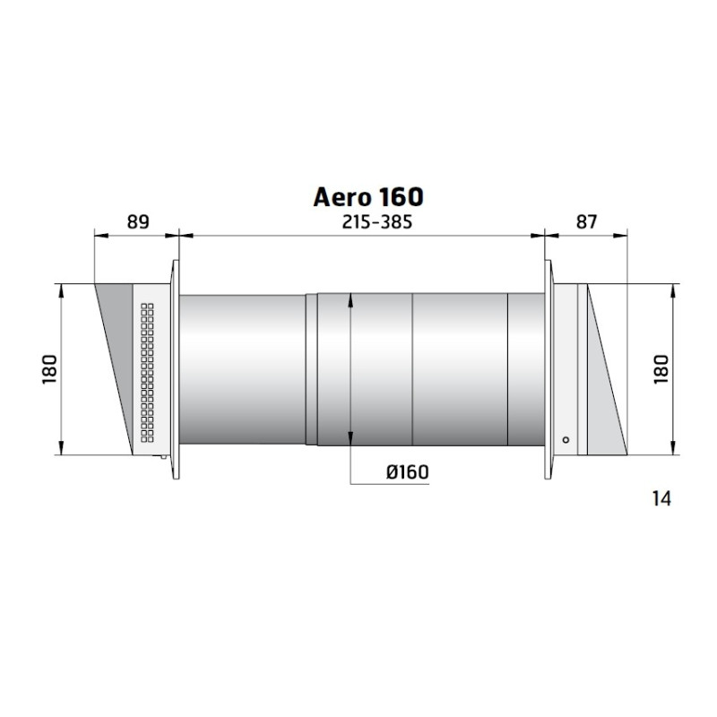 Flexit AERO 160mm Friskluftventil