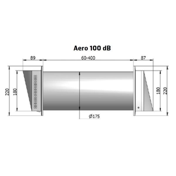 Flexit AERO 100 dB Friskluftsventil