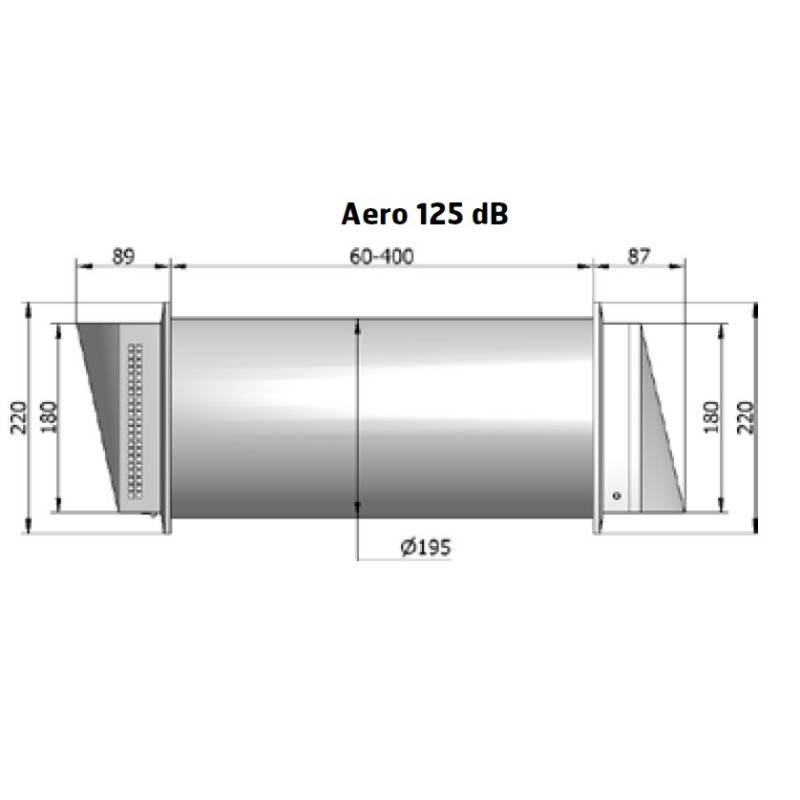 Friskluftsventil Flexit AERO 125dB