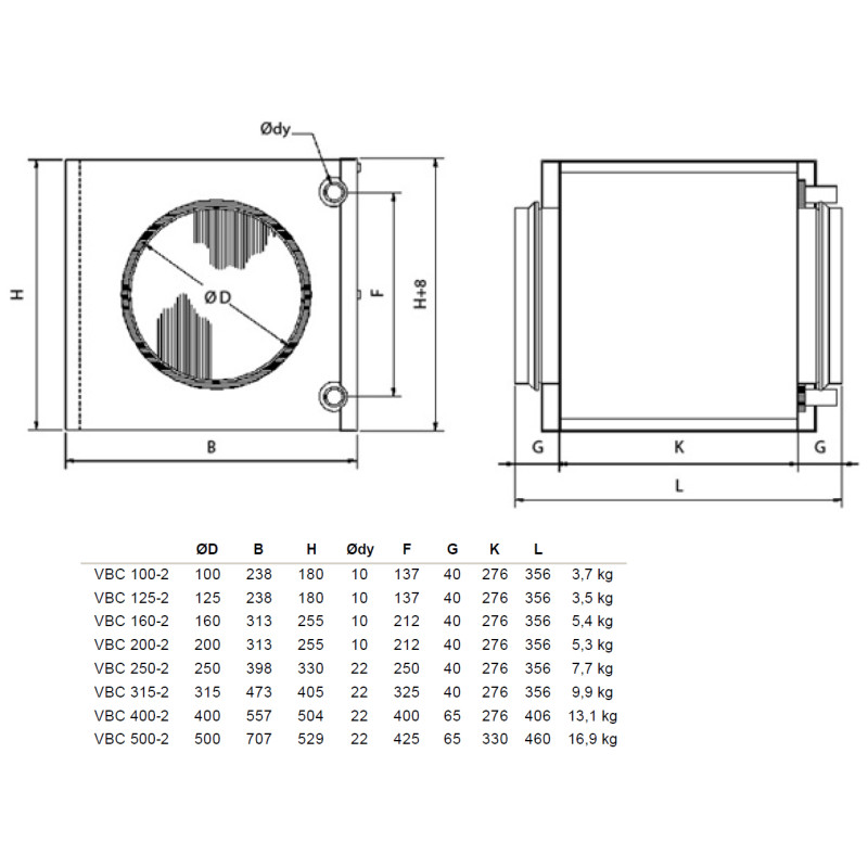 Vattenbatteri VBC 100-2