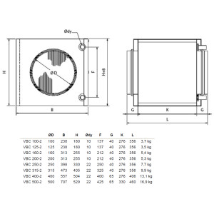 Vattenbatteri VBC 160-2